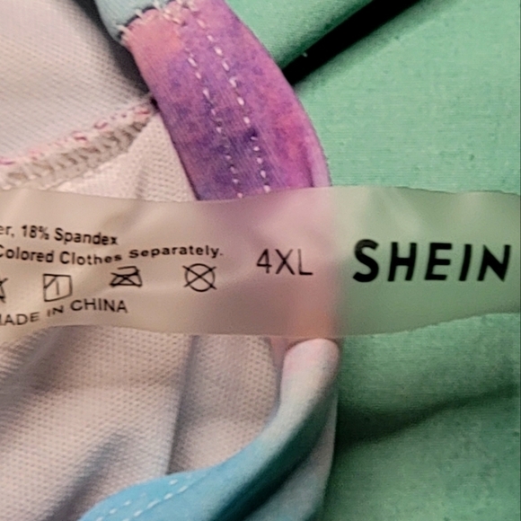 Womens Shein 2 Piece Swimsuit Size 4XL - Picture 3 of 4